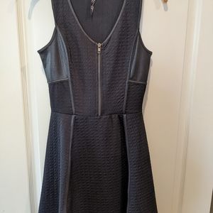 Jessica Simpson faux leather moto dress